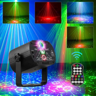 Per Interni Proiettore Laser Luce DJ 560 LED RGB - 240 Effetti, Controllo Remoto, Laser Verde E Rosso, Per Feste, Discoteca, Casa Laser Discoteca - Foto 9