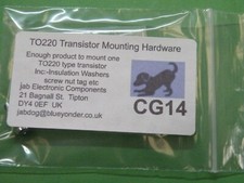 Mounting kit TO220 Mica Insulation Washer Nuts Screws to isolate transistors etc