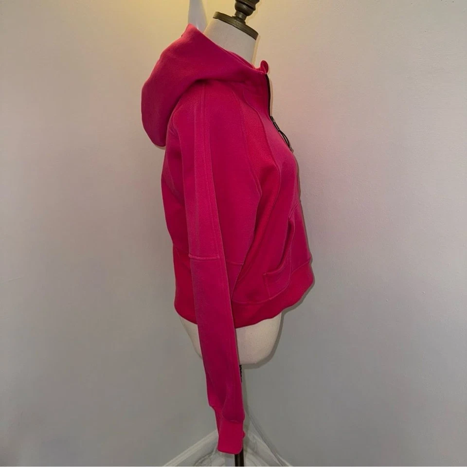Pullover con Capucha Lululemon M Buceo Frambuesa Rosa Caliente Fucsia De Gran Tamaño Media Cremallera Foto 3 de 4