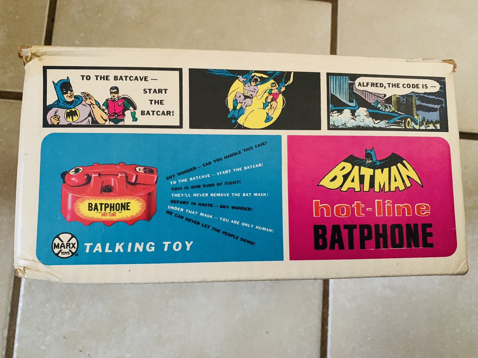 Very Rare Vintage 1966 Marx Batman Talking Batphone Hot-Line Toy ...