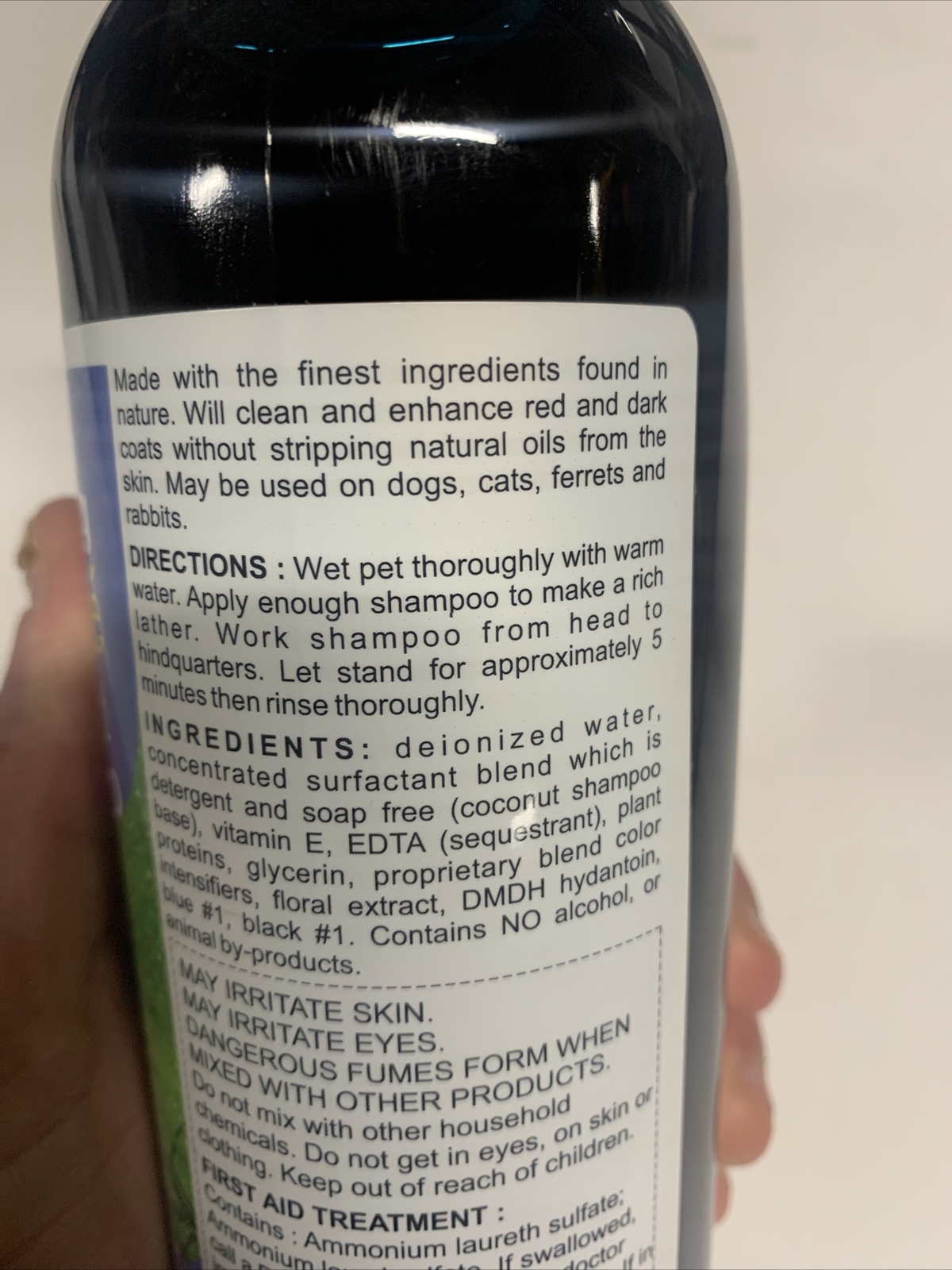 kenic pelage lustre pet shampoo New-Enhances Dark Coats. For: Dogs, Cats, Ferrit