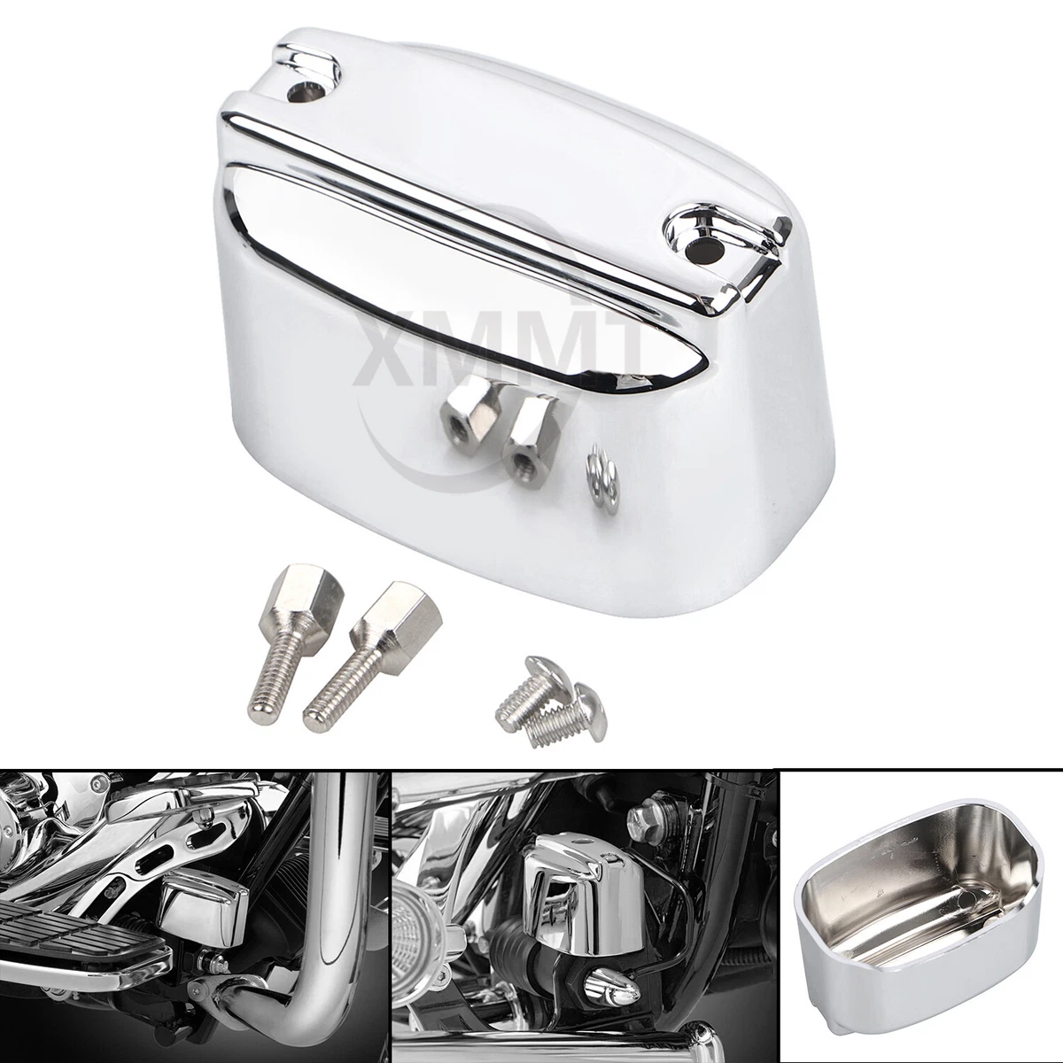 Rear Brake Master Cylinder Cover For Harley Road Tri Street Glide Fatboy Softail