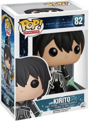 Funko Pop Sword Art Online Kirito (Ver 1) Black Swordsman Figure w/ Protector