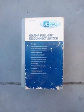 A/C pro 60 Amp PULL-OUT DISCONNECT Fusible ACP-258 Switch Box 