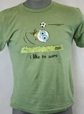 Mens David & Goliath I Like To Score Green Soccer Novelty Tee T-Shirt 