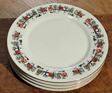 Lynns Salad Plates Village Christmas Winter  Snowy Scene 7.5" Holiday 4