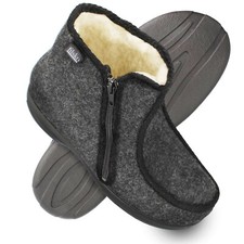 Herren Filz Hüttenschuhe mit Schafwolle Winter Hausschuhe bis Gr. 46 filsko Idre