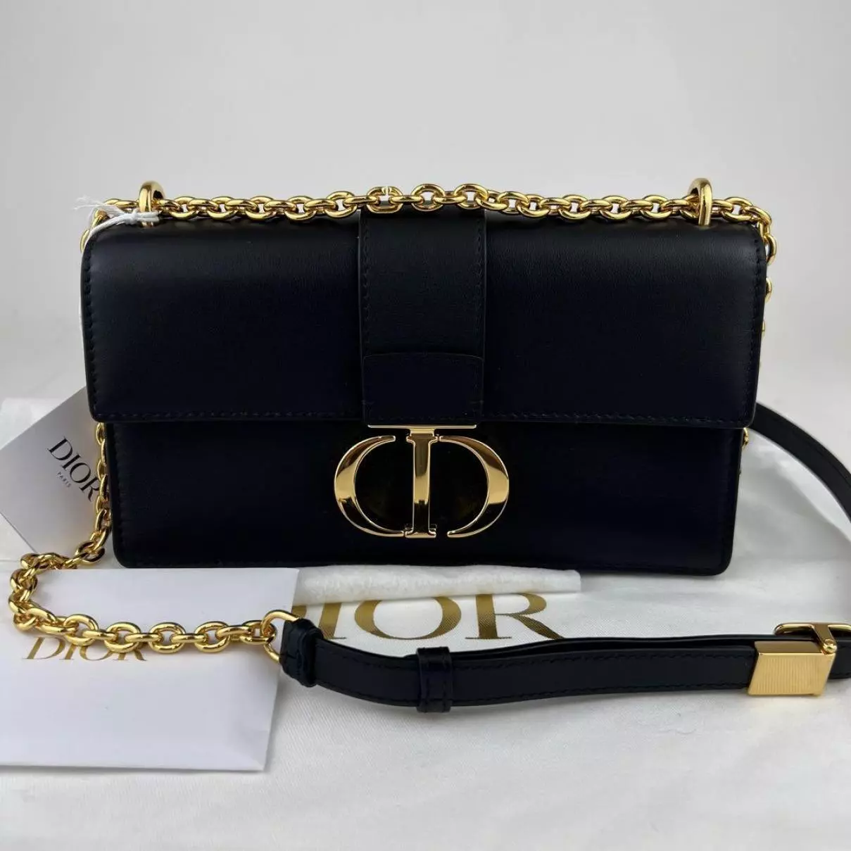 Sac Christian Dior 30 Montaigne Est Ouest noir 8,5 x 4,5 x 2,5