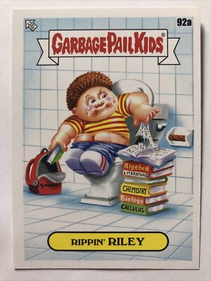 Garbage Pail Kids 2022 Topps Stickerbuch Worms Rippin  Riley 92a