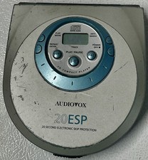 Audiovox Personal CD Player 20 Sec ESP Gray DM8801 Tested
