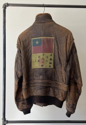 AVIREX TYPE G-1 AUTHENTIC VINTAGE LEATHER FLIGHT JACKET MEN SZ 44R