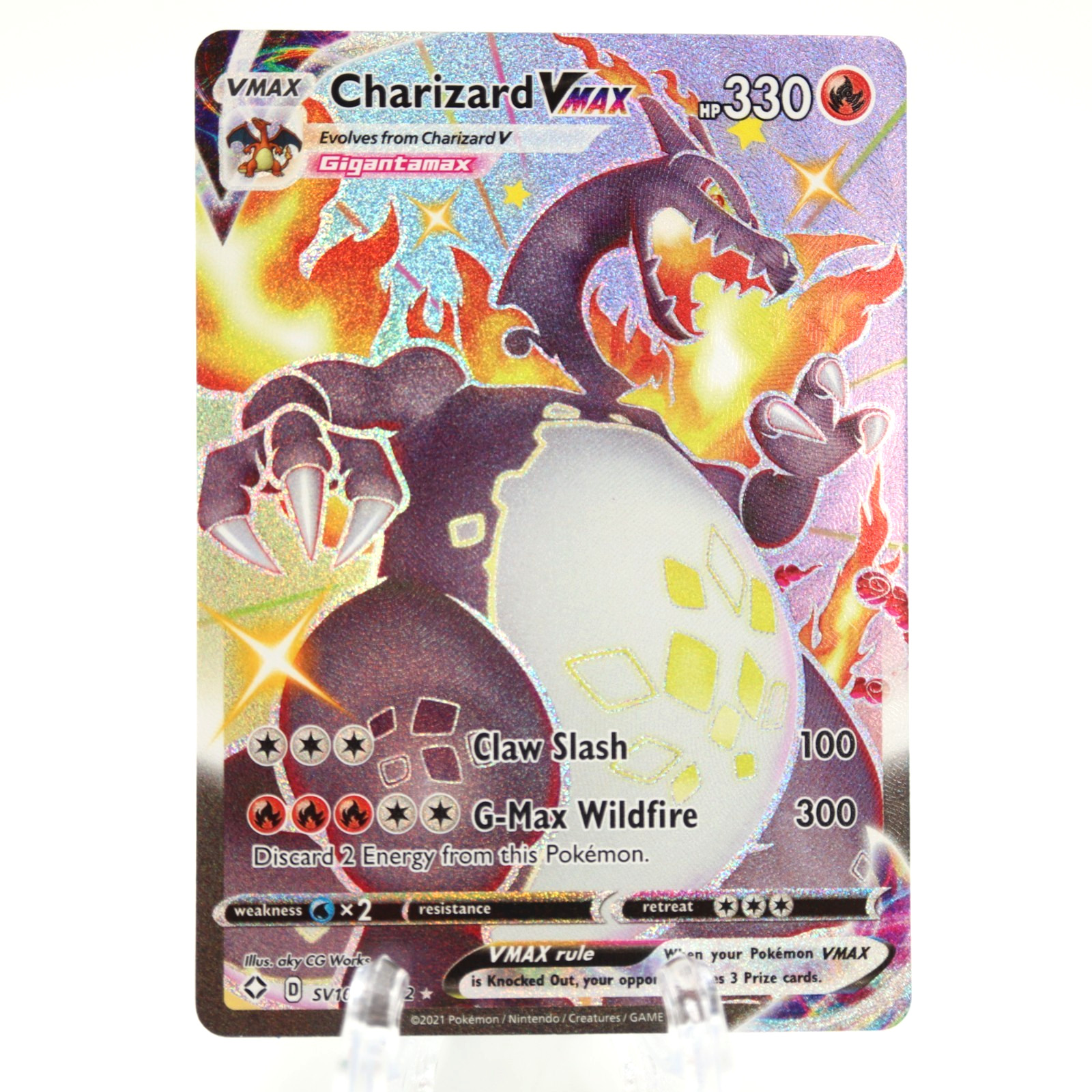 Pokemon Charizard VMAX SV107/SV122 Shining Fates Shiny Holo NM