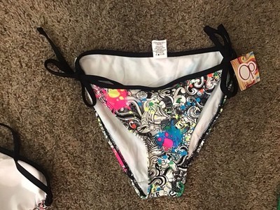 Womens Size 11-13 L OP String Bikini Swimsuit Bottoms NWT Side Tie Bottom