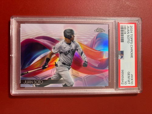 2024 TOPPS CHROME/ JUAN SOTO/ HELIX/ PSA 10