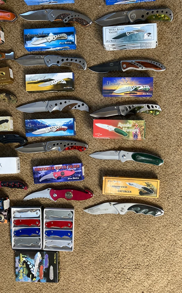 Винтажный нож лот огромный - новый в коробках от мороз столовые приборы - лучший в тот день. - Изображение 3 из 4