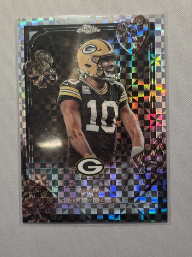 2025 Topps Chrome Jordan Love Fortune 15 X-Fractor #F15-17 Green Bay Packers