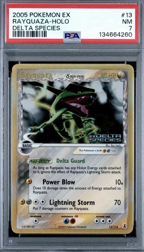 Rayquaza Pokémon Delta Species 13/113 2005 EX Reverse Holo PSA 7 *MISLABEL*