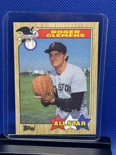 1987 TOPPS WOOD BASEBALL #614 ROGER CLEMENS