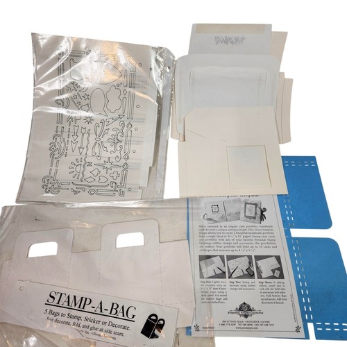 Stamp-A-Bag Personal Stamp Exchange Card Portfolio Template Gift Bags Paper Lot