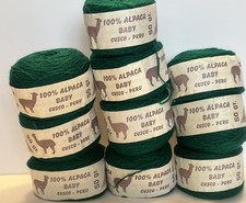 Peru 100% Baby Alpaca Wool Yarn Lot Of 10, 50...