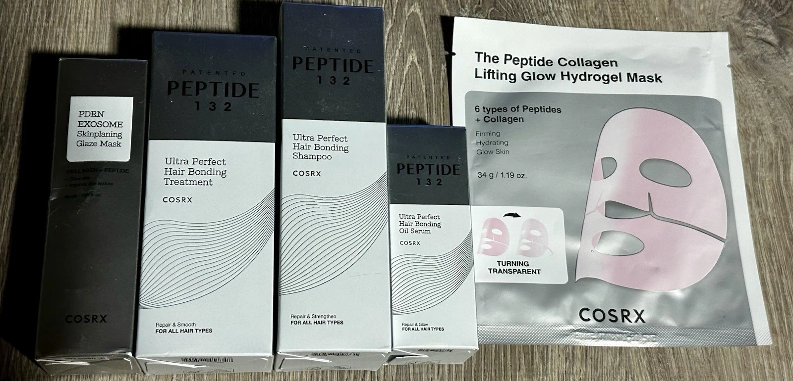 COSRX Peptide 132 Ultra Perfect Shampoo, Treatment, Oil Serum Set ++++