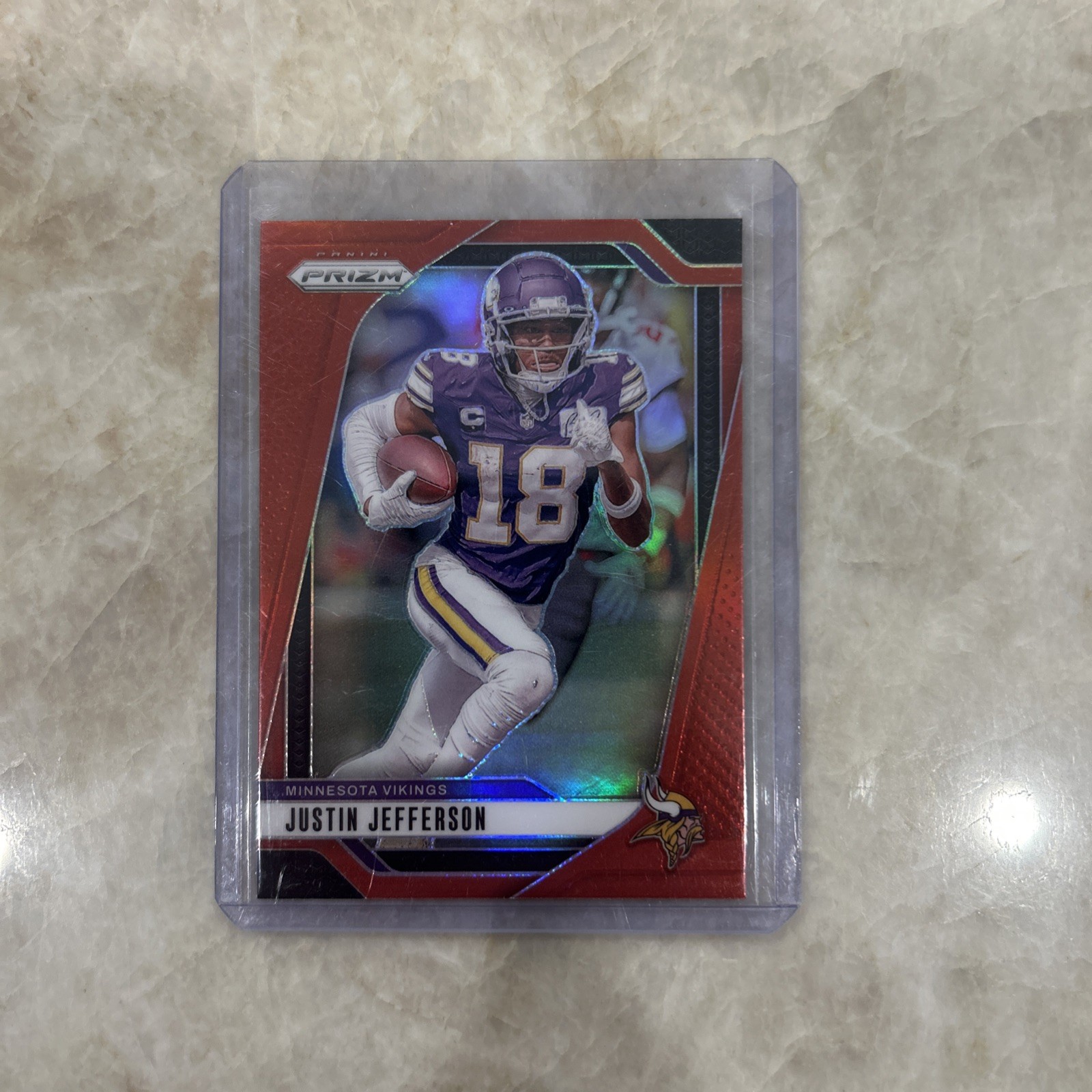 2024 Prizm Justin Jefferson Red #187 Vikings Star SSP