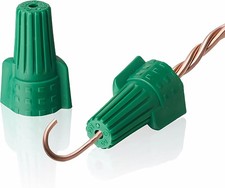 Winged Ground Wire Connectors Nuts Hole 25 pcs Green Elect Color: dicio p99 25