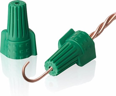Winged Ground Wire Connectors Nuts Hole 25 pcs Green Elect Color: dicio_p99_25