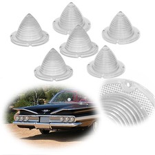 For 1960 1961 Chevrolet Impala Tail Light Backup Light Lens Clear Cover Set Of 6