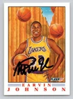 MAGIC JOHNSON 1991 Fleer Autographed NBA card TTM/IP signature