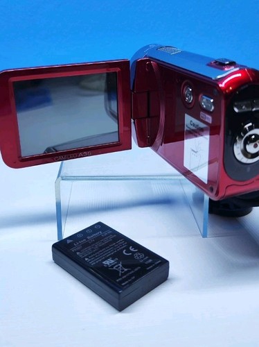 Toshiba Camileo A35 Full HD 1080p 10MP, 5x Zoom Camcorder. Red, Tested + Battery - Picture 7 of 11