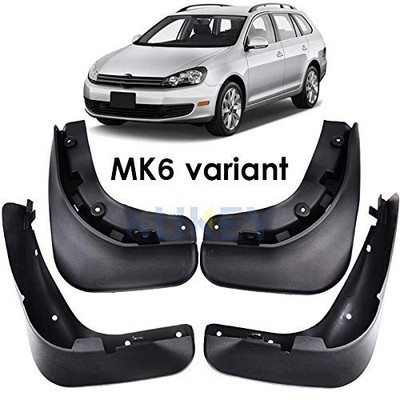 XUKEY Splash Guards Mud Flaps for VW Golf MK6 Jetta SportWagen 2010-2014 4-Piece