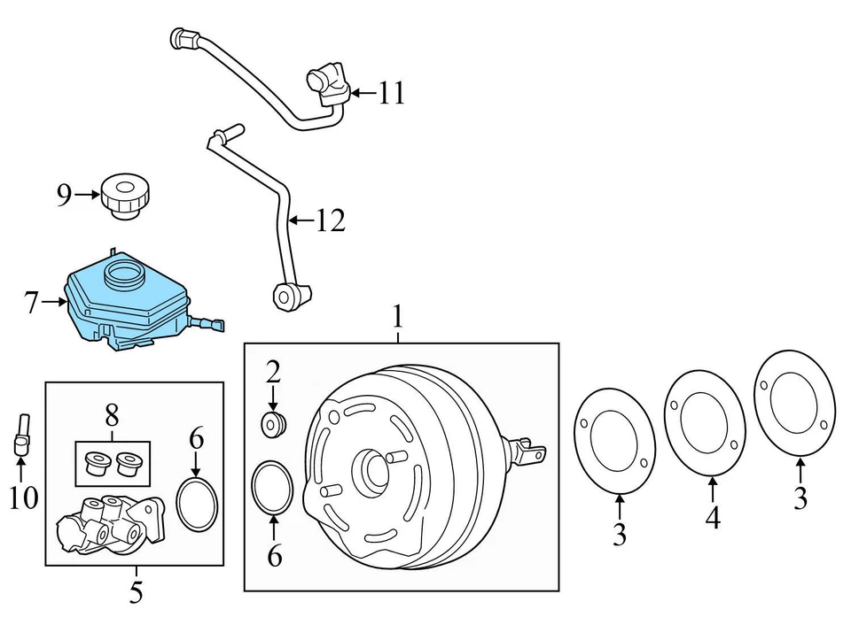 BMW 320I XDRIVE 2013-2018 - depósito de líquido de frenos / tanque 7851569 Foto 4 de 4
