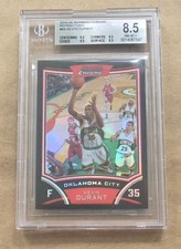 KEVIN DURANT ~~~ ( sp  /499 ) REFRACTOR ~~~ 2008 bowman chrome card BGS 8.5