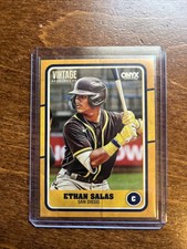 (33 CARD LOT) 2025 Onyx Vintage ETHAN SALAS: Gold # /150 PLUS 32 Base PADRES
