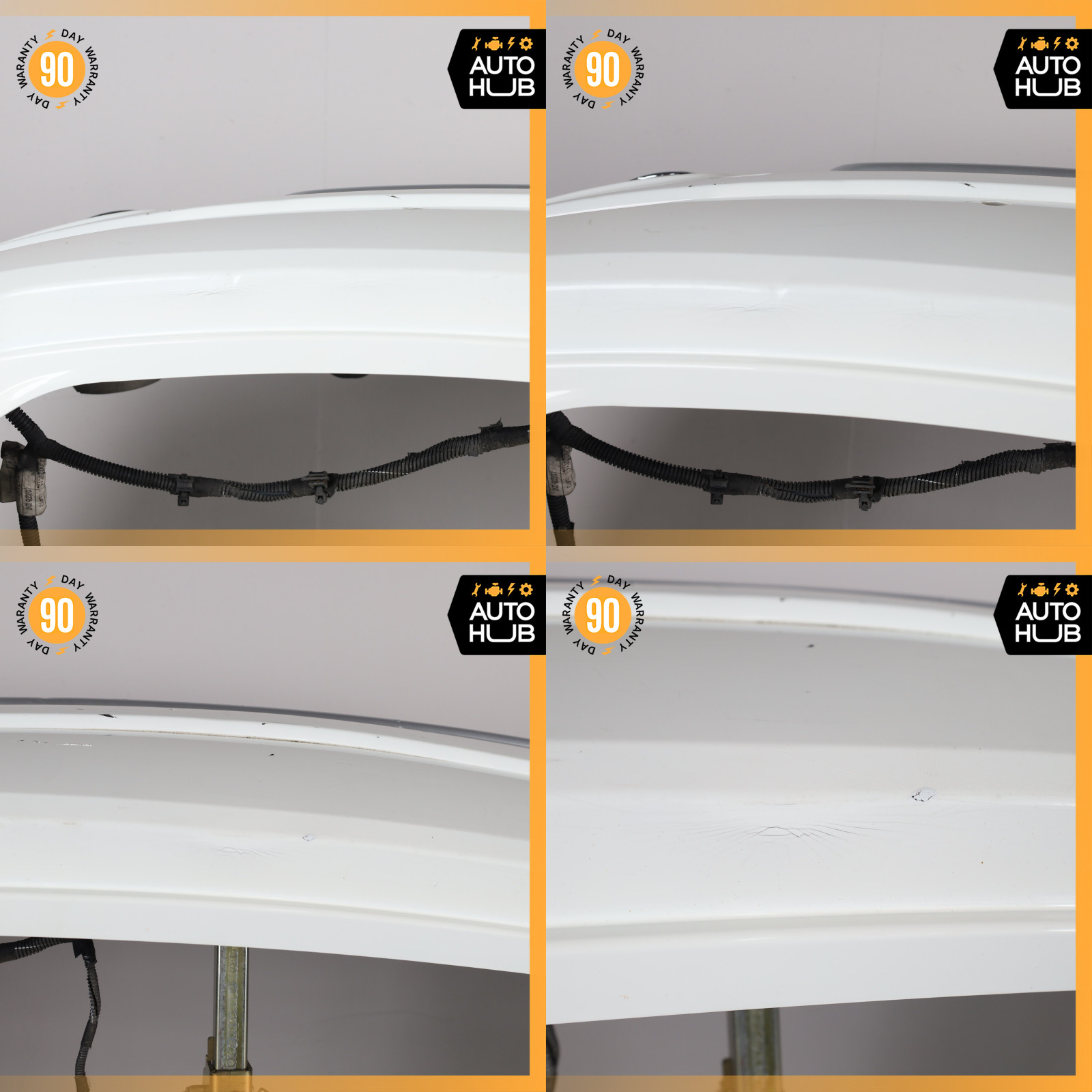 17-22 Maserati Levante M161 Rear Bumper Cover White OEM 89k