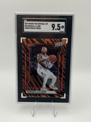 2019 Panini National VIP Gold Party Damian Lillard Tiger Stripe Prizm SSP RARE