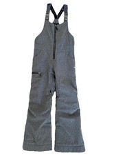OBERMEYER Anya Charcoal Bib Ski Snow Pants Insulated Teen M 10-12 Extended Wear