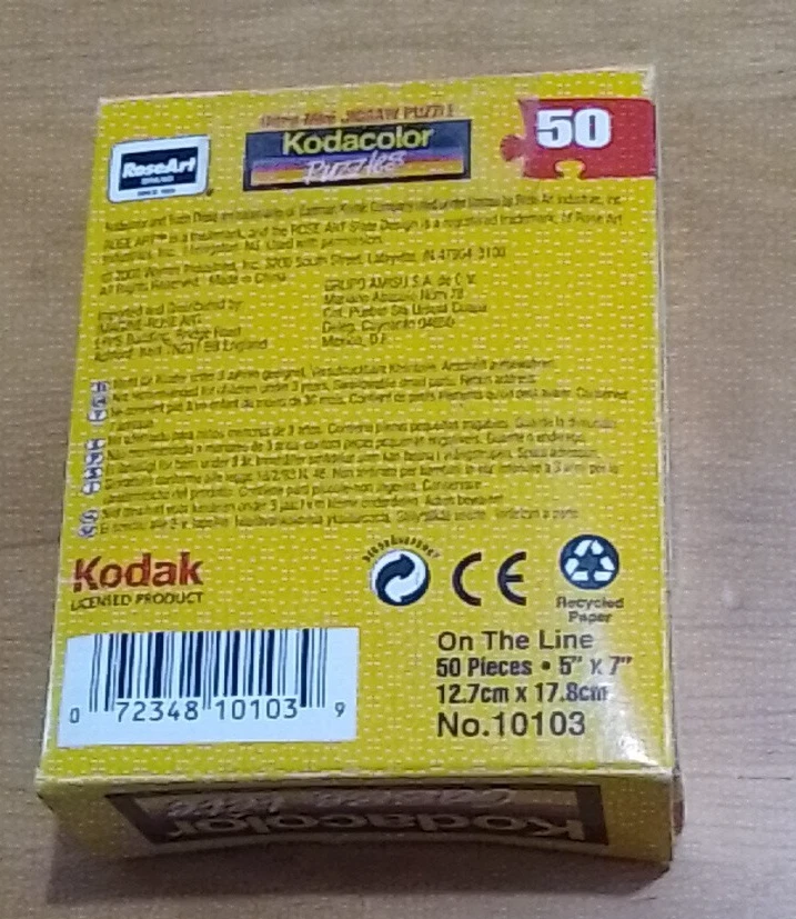 Rose Art Kodacolor 50 Piece Interlocking Jigsaw Puzzle "On the Line" Raccoon - image 2 of 3