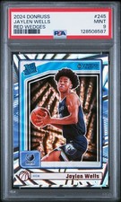 2024 PANINI DONRUSS RED WEDGES #245 JAYLEN WELLS PSA 9