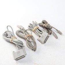 Apple Genuine ADB Keyboard Beige 3  Coiled Cable 590-0361-A  FREE CABLE 2x sets