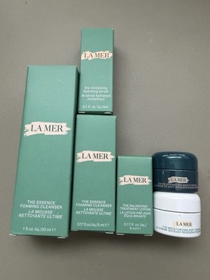La Mer Travel Size Skin Care Set Cleanser Serum Treatment Lotion Soft Cream