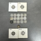 Lot of 20 Mercury Dimes Silver 90% 10c Various Years