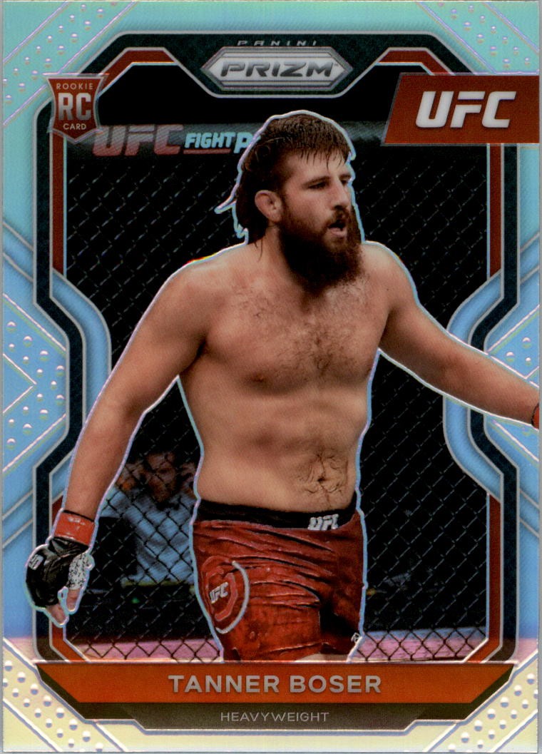 2021 Panini Prizm UFC Prizms Silver #91 Tanner Boser - UFC