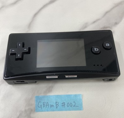 [A]Used Black Game Boy Micro Console only | Tested | US Shipping | GBAmB#002