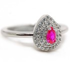 1CT Heat Treated Rubellite Tourmaline 925 Solid Sterling Silver Ring Sz 6 PC9-4 — photo 2