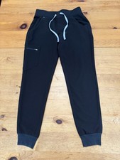FIGS Technical Collection Zamora Jogger Scrub Pants Size XS Black