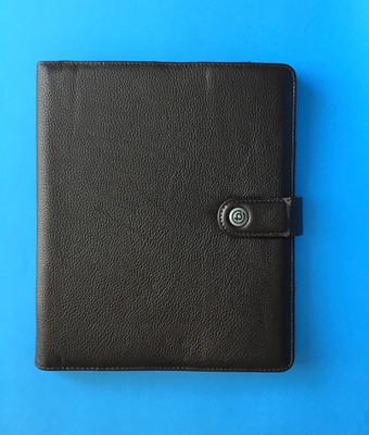 Booq Booqpad Leather iPad Agenda Folio Case in Coffee-Cream