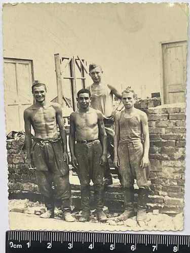 Affectionate Handsome Young Men Attractive Guys Cute Male Gay Int Old Photo#4419