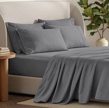 Bare Home Ultra-Soft 4 Pc Microfiber Sheet Set 2 Pillowcases California King 2-4